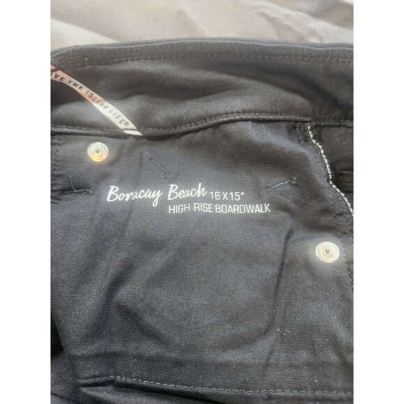 Tommy Bahama Shorts Womens Black High Rise‎ Boardwalk Boracay Clam Diggers W36 - Picture 5 of 7